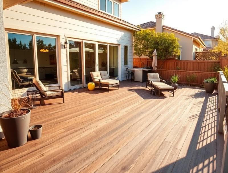 Composite deck installation in San Jose