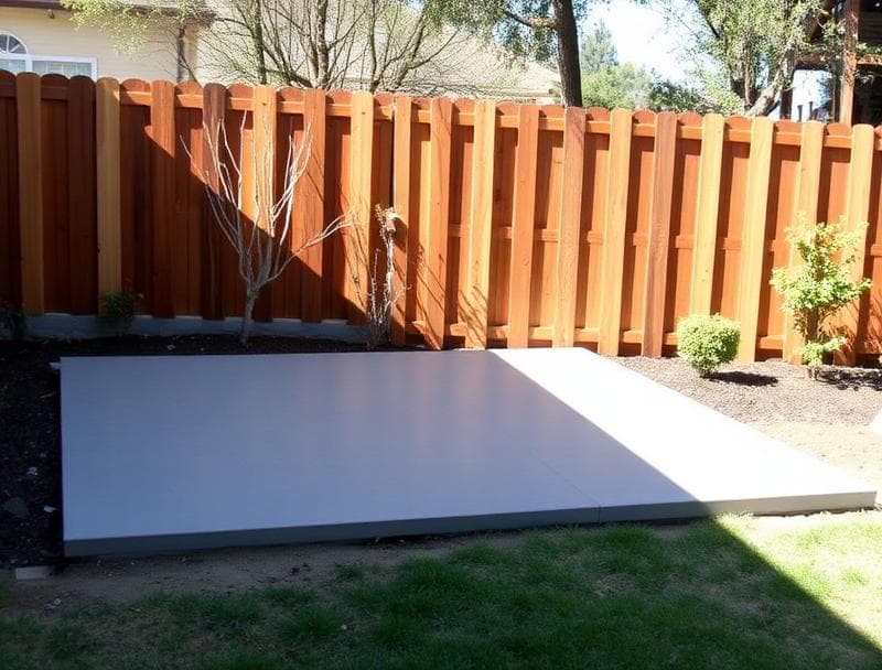 Concrete Pad project in Sunnyvale